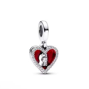 New Heart & Lock Double Dangle Charm